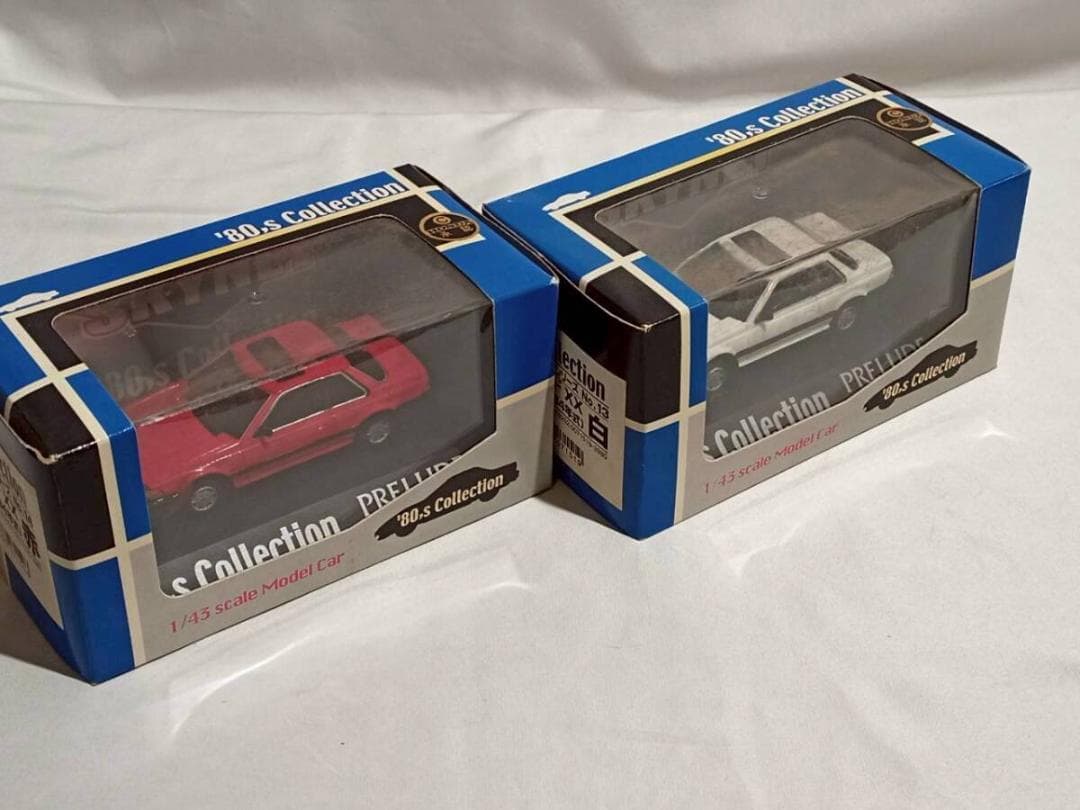アオシマ '80,s コレクションシリーズ ホンダ プレリュード 2台