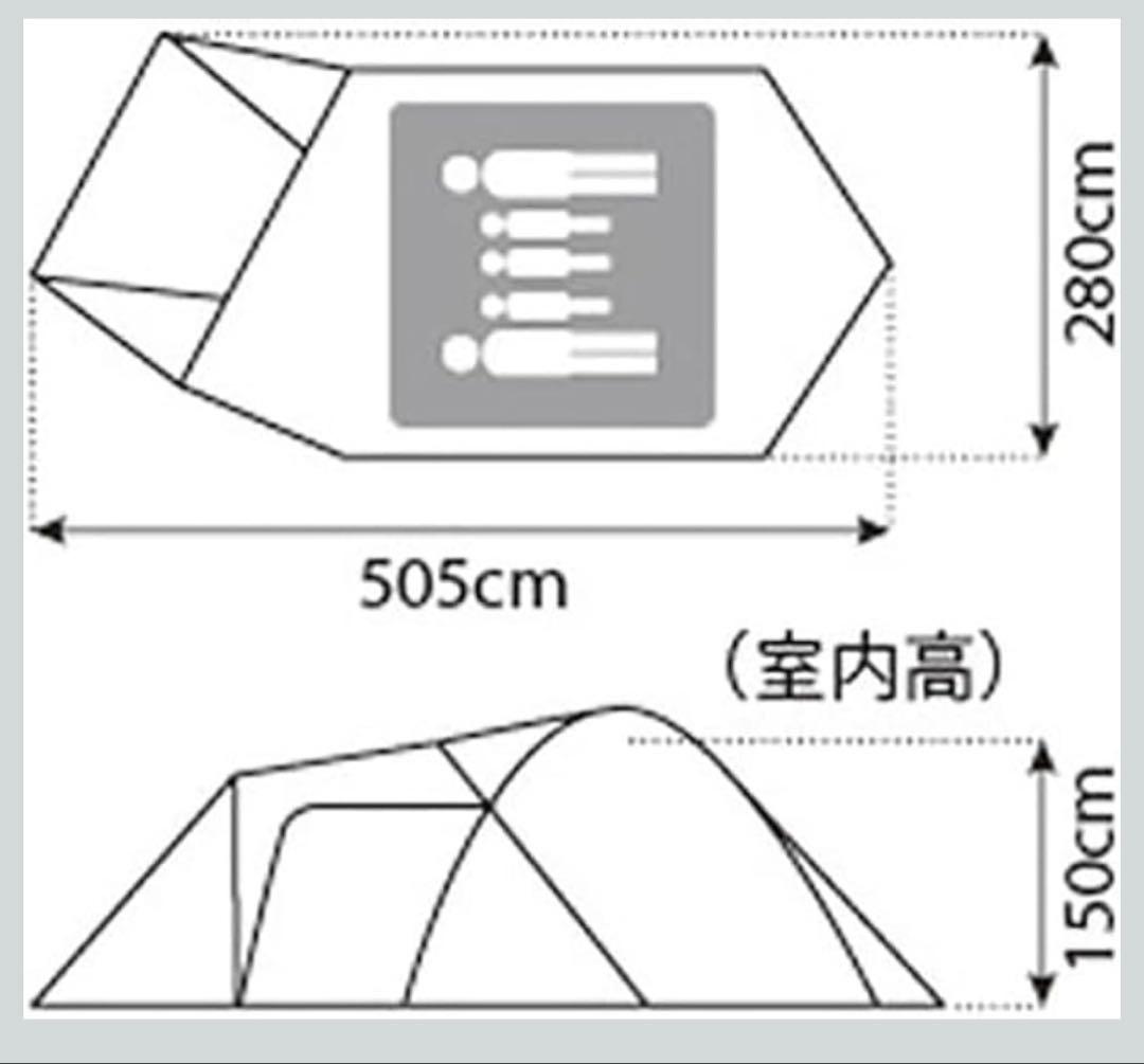 【1回使用】 peak アメニティドーム M セット