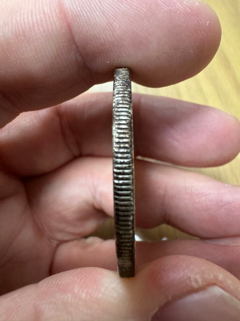 ★本物保証★　新一円銀貨　大型　明治29年　左丸銀　1円　一圓