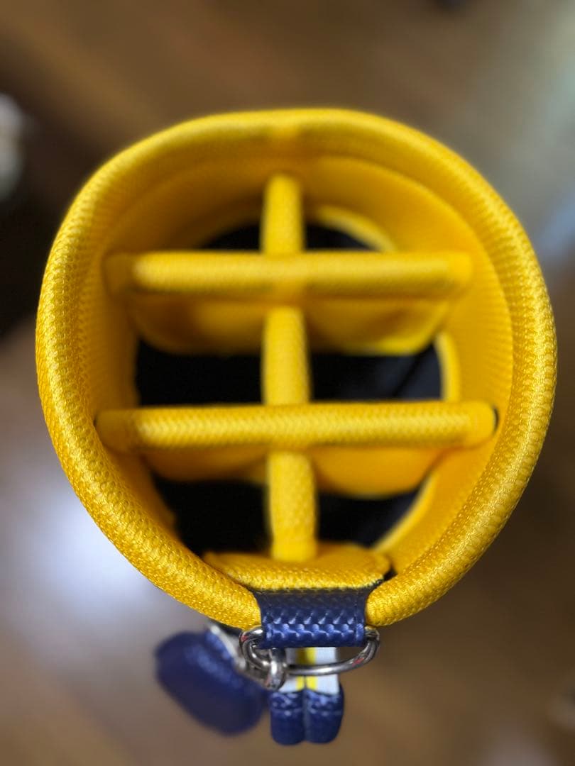 le coq sportif キャディバッグ ネイビー/イエロー