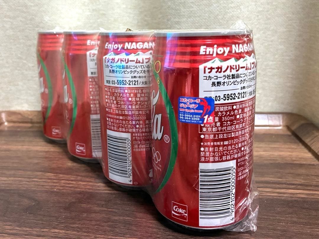 【未開封】コカ・コーラ 長野オリンピック 記念缶 98年 未開封パック 観賞用