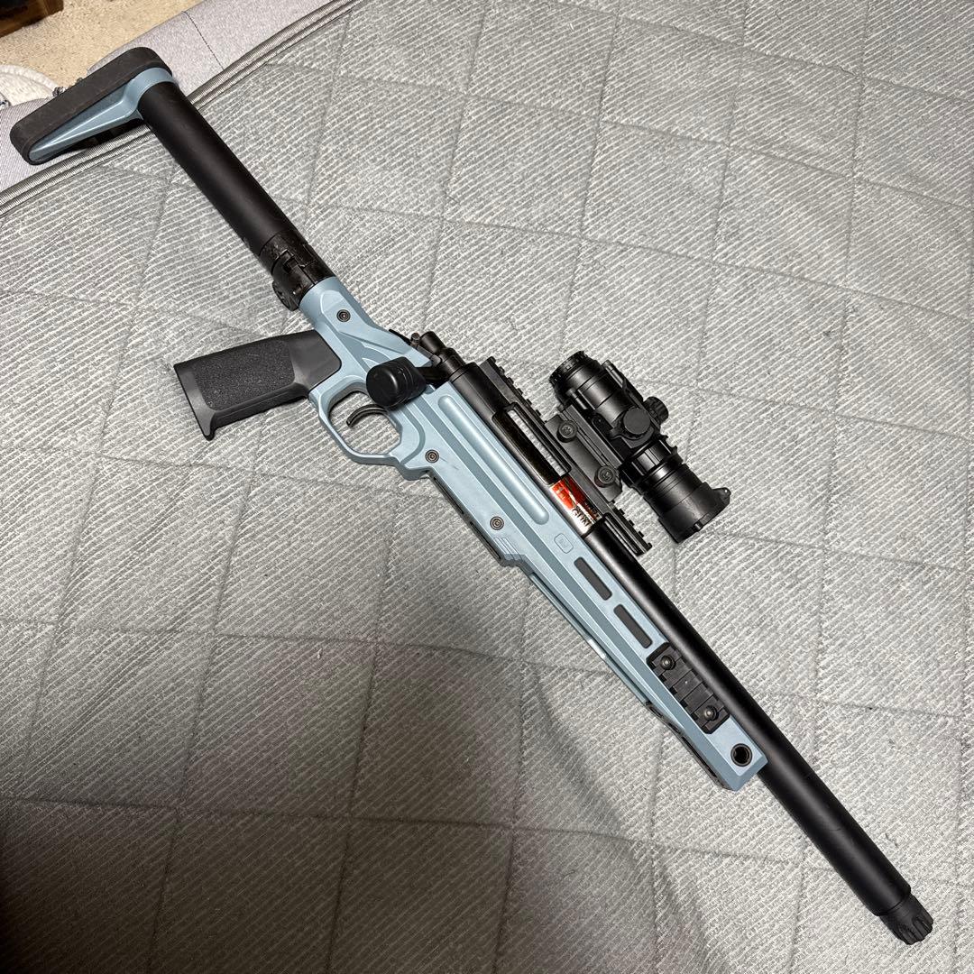 TOKYO MARUI VSR10UPカスタム済みライトブルー ドットサイト付き