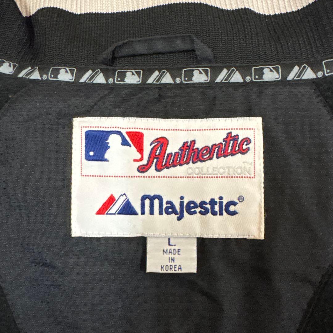 Majestic × CWS.ホワイトソックス フリース裏地 古着 スタジャン