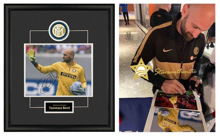 直筆サイン入り写真 トンマーゾ・ベルニ インターミラノ SA鑑定済