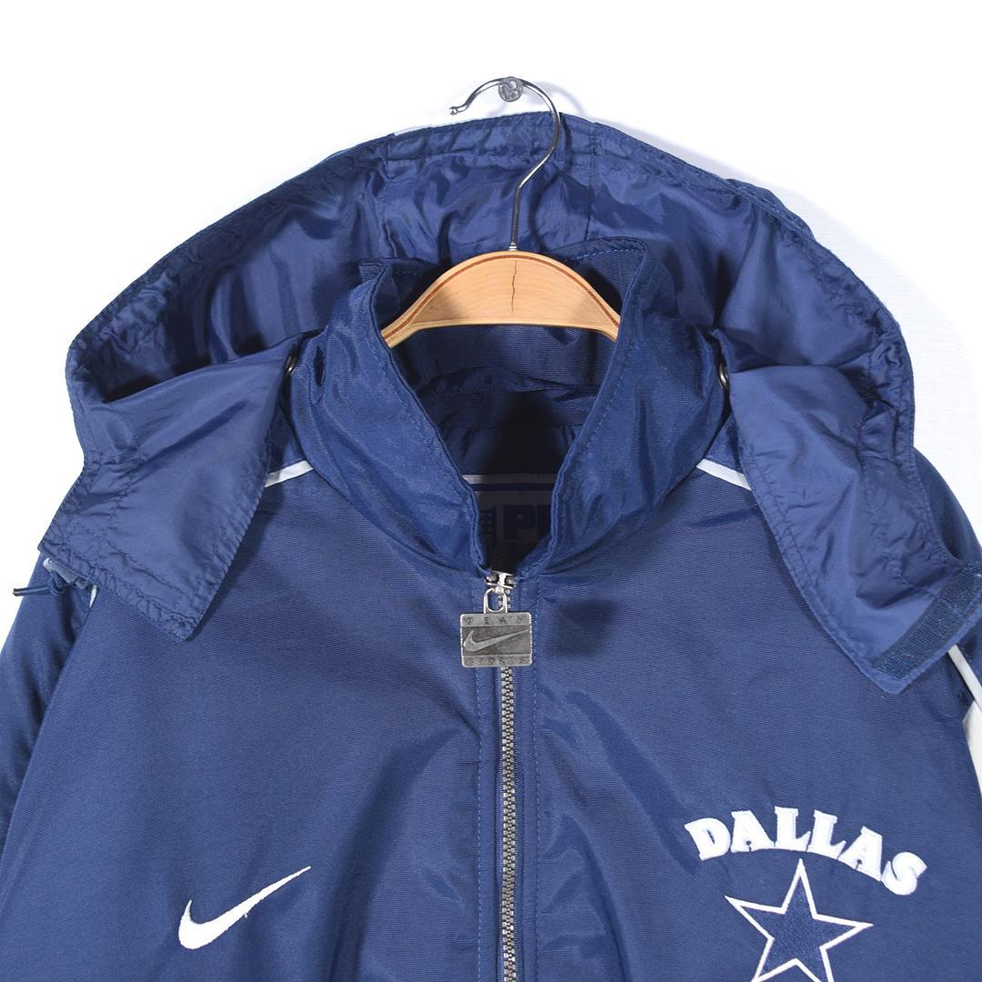 ナイキ プロライン NFL ダラスカウボーイズ ナイロンジャケット 中綿 古着