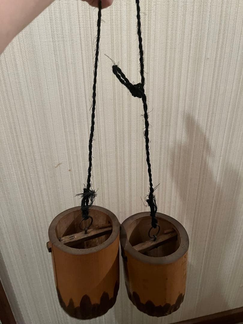 激レアアンティーク　井戸桶　井戸のオブジェ　茶道具　茶室　つるべ井戸　手汲井戸