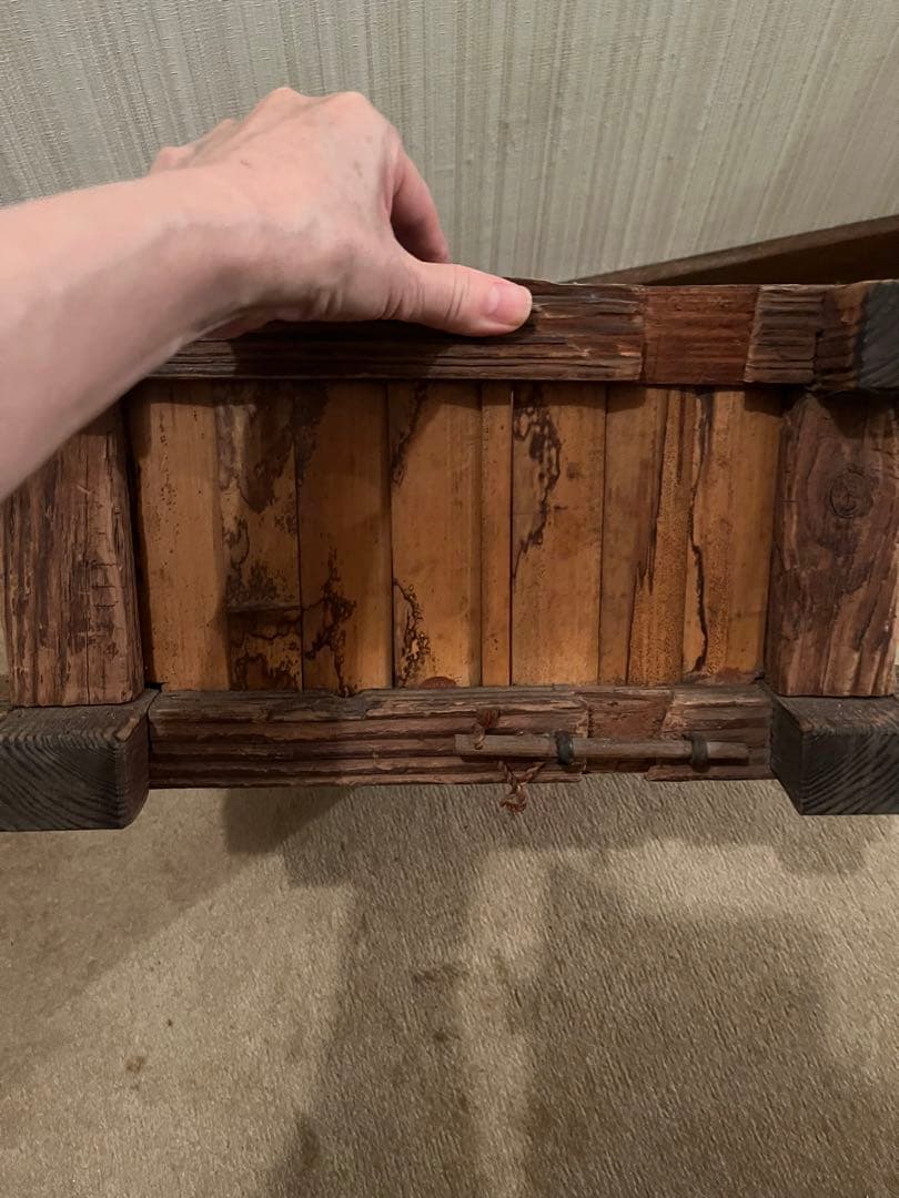 激レアアンティーク　井戸桶　井戸のオブジェ　茶道具　茶室　つるべ井戸　手汲井戸