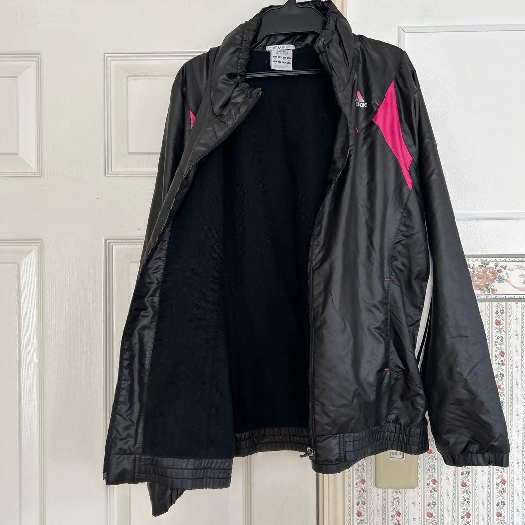 【新品】adidas レディースランニングジャージ L ピンク切替