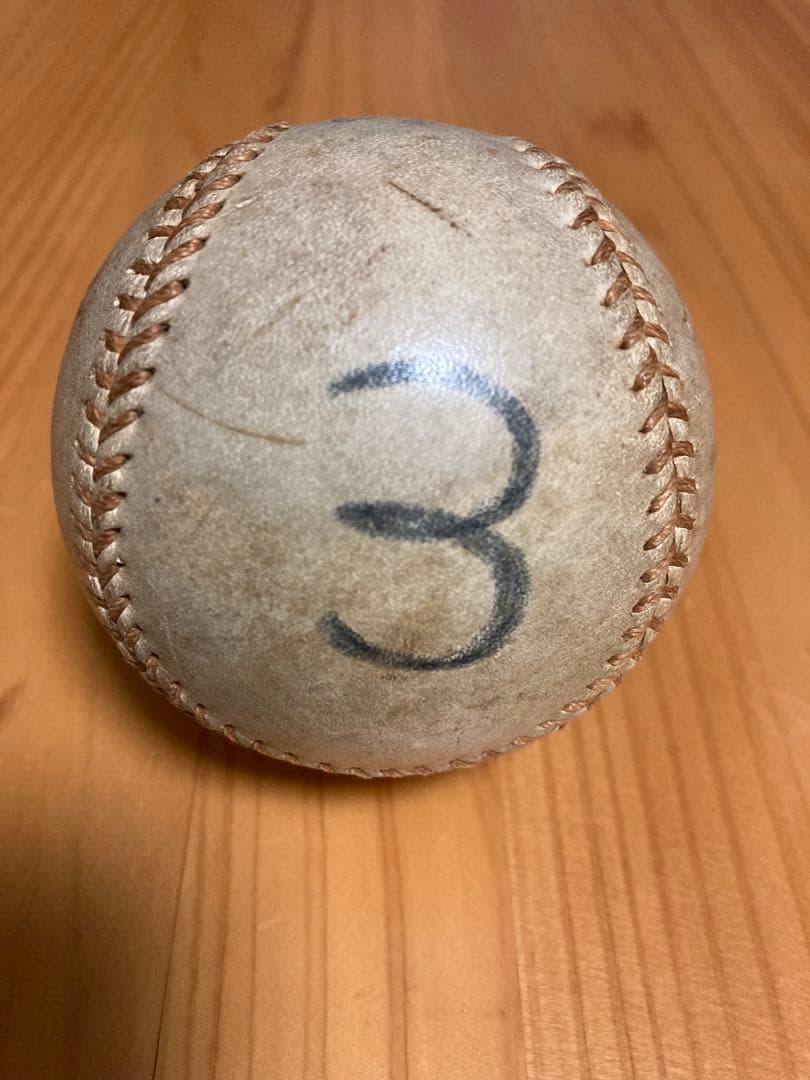 【超稀少】長嶋茂雄　デビュー当時　直筆サインボール　背番号3/GIANTS入り