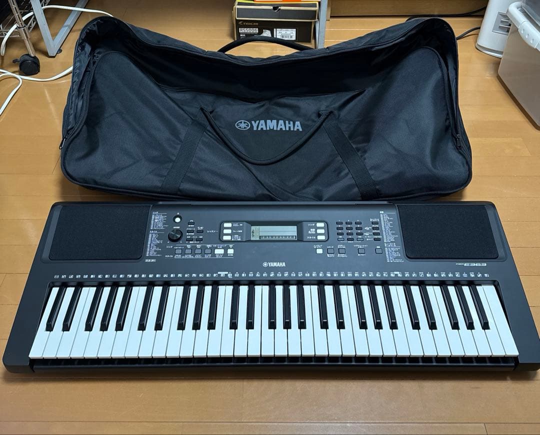 ヤマハ YAMAHA 電子キーボード 61鍵盤 PSR-E363 ソフトケース付