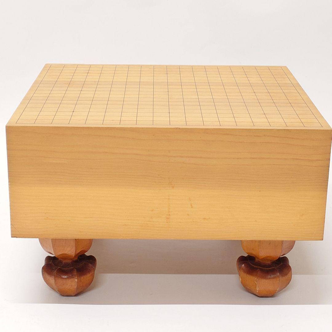 囲碁盤 へそ付き 脚付き碁盤 厚さ約17.1cm 本榧? 新榧?