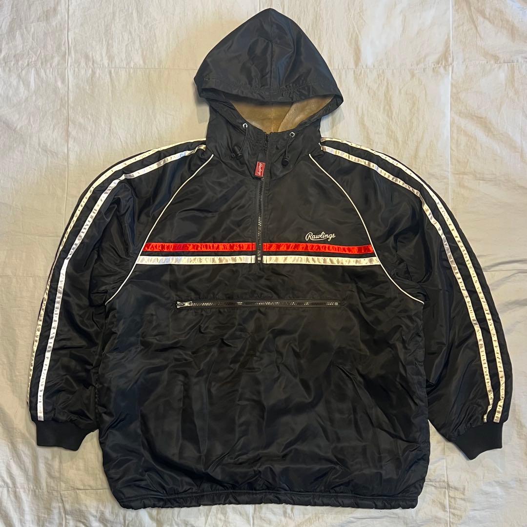 RAWLINGS ナイロンセットアップ L ブラック 野球 スポーツ 運動着