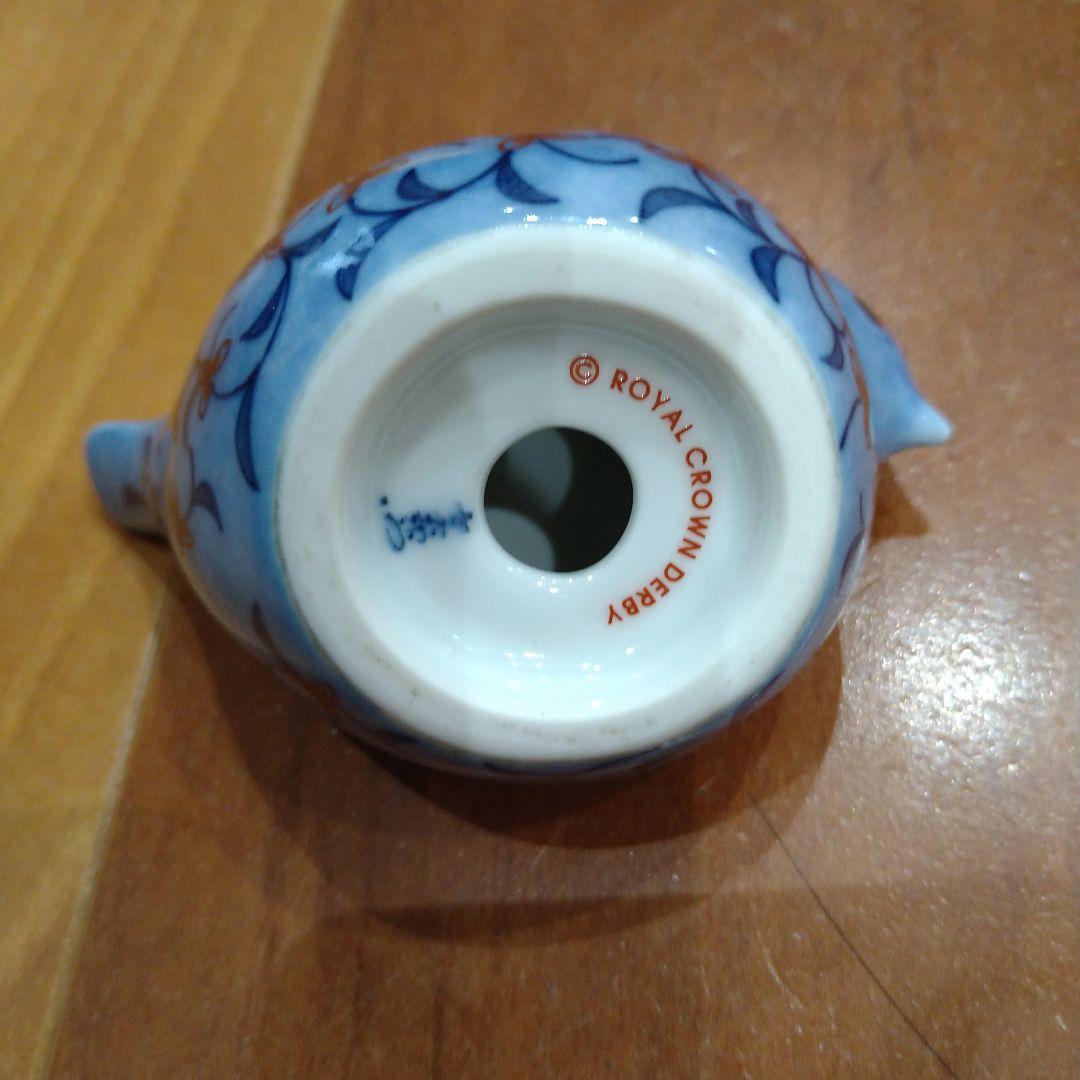 （極美品）小鳥　置物　今右衛門　ロイヤルクラウンダービー　吹墨　共同