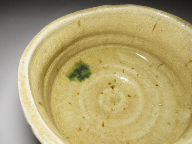 加藤唐九郎 黄瀬戸茶碗「松影」／東大寺管長 書付／塗二重箱 共布 仕覆