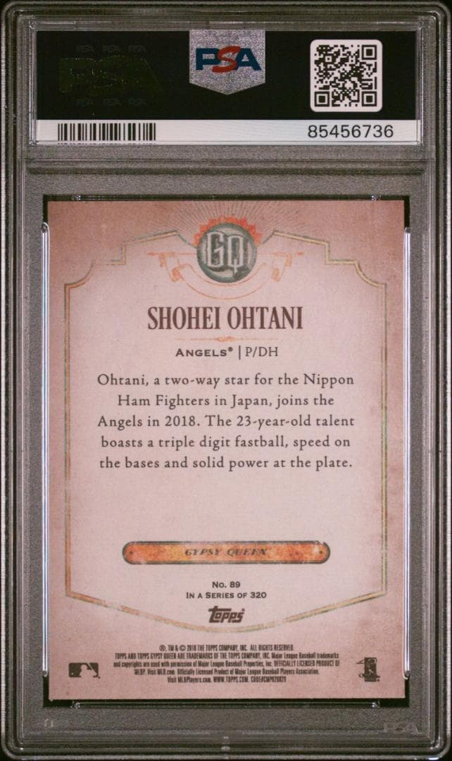 【ＰSA9鑑定品_稀少】大谷翔平_RCカード_2018 Gypsy Queen