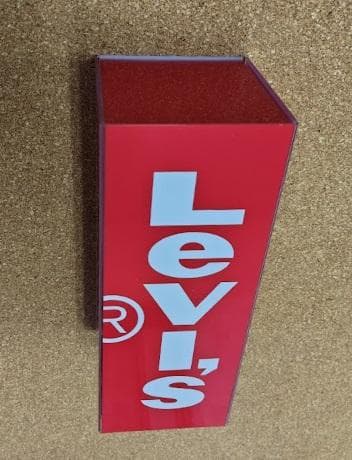 Levi's リーバイス アクリル 看板 マグネット付き ノベルティグッズ