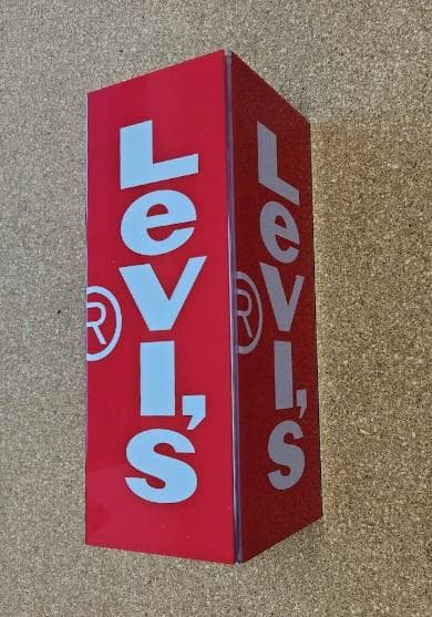 Levi's リーバイス アクリル 看板 マグネット付き ノベルティグッズ