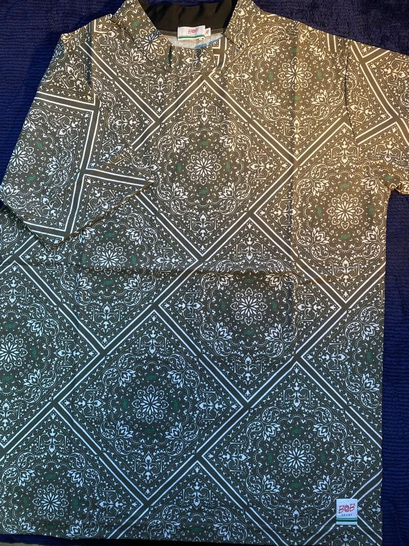 【BOB SPORT】GOLF半袖オリジナルバンダナ柄ハイネック