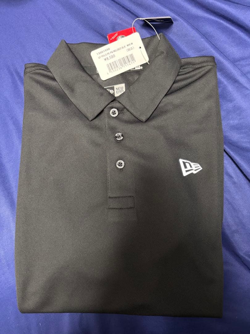 NEW ERA ポロシャツ M ブラック　新品未使用タグ付き。