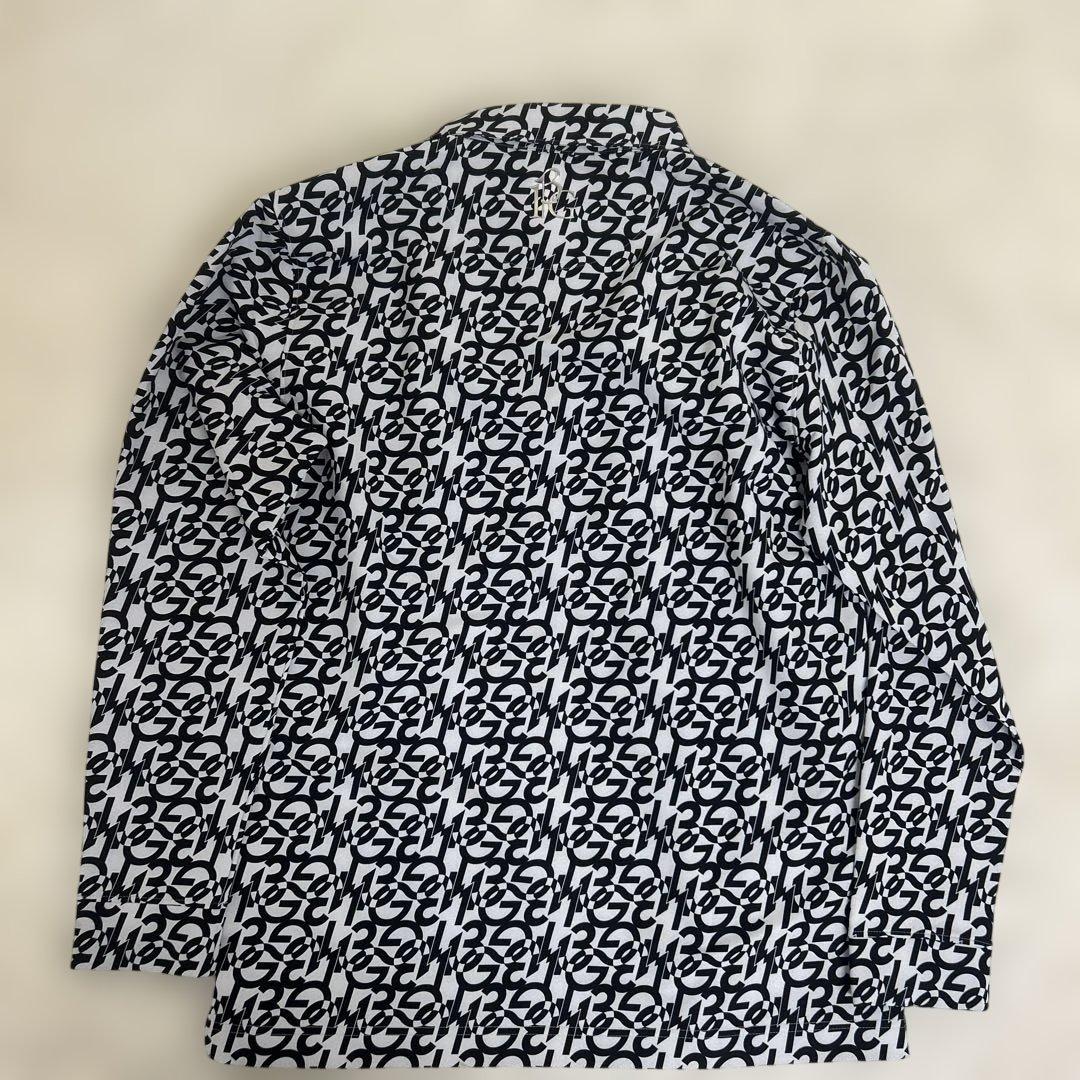 【極美品】piu1uguale3GOLF ロゴ　長袖ポロシャツ　ブラック　6