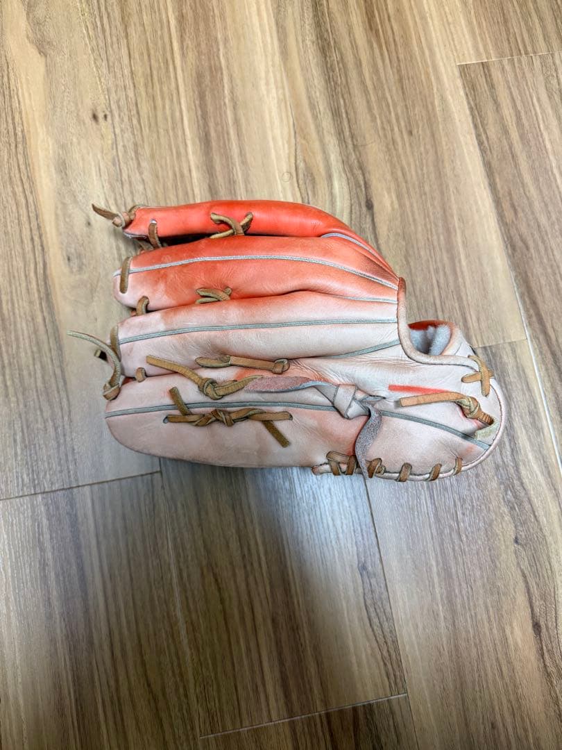 Mizuno Pro ミズプロ外野用軟式グローブ オレンジ