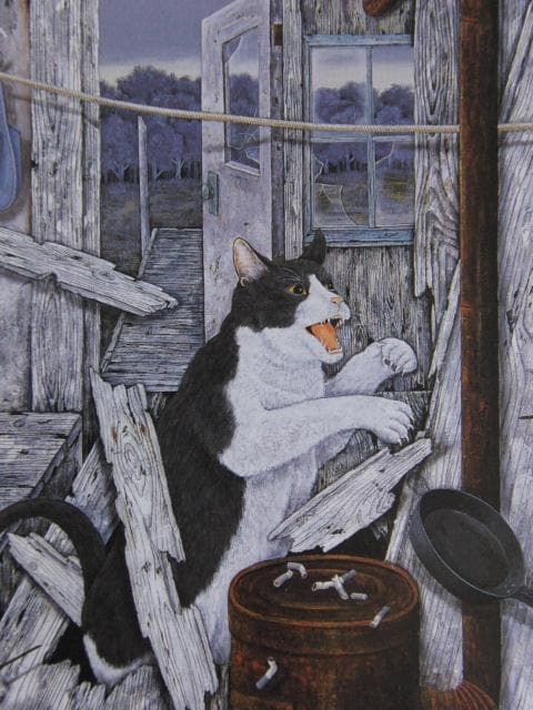 宮本孝之、【脱走する刻】、希少な額装用画集画、新品高級額 額装付