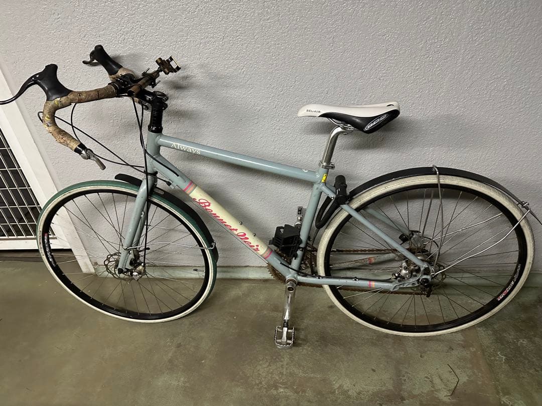 クロスバイク 水色 アルミフレーム