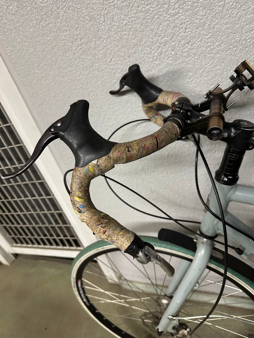 クロスバイク 水色 アルミフレーム