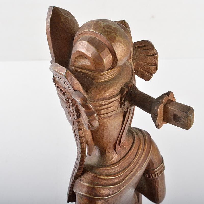 文化勲章受章　彫塑家　澤田政廣作　ブロンズ　聖観音菩薩像　F　R7123B