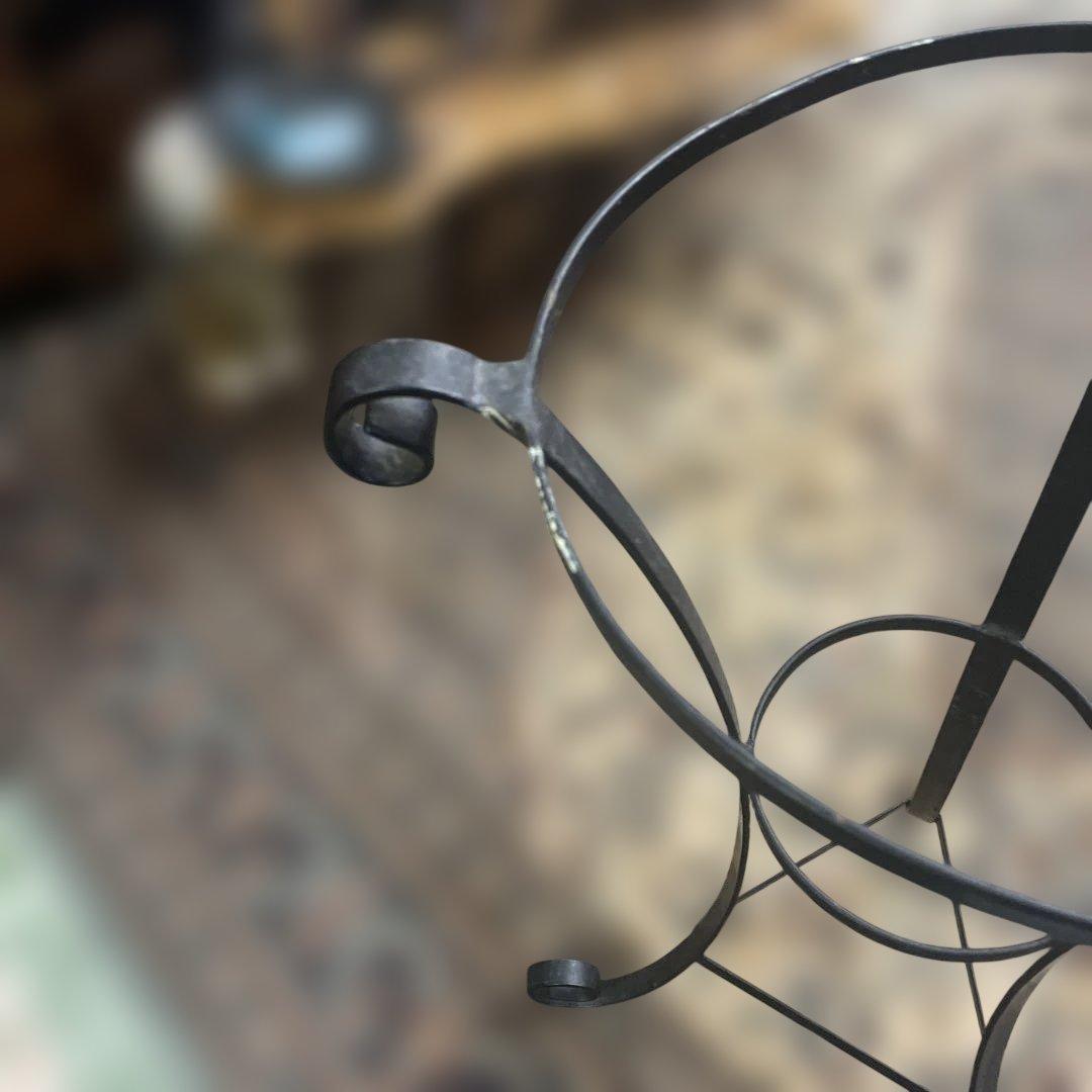 昭和レトロホーロー洗面器　オシャレでアンティークな台付き　弘前相互銀行