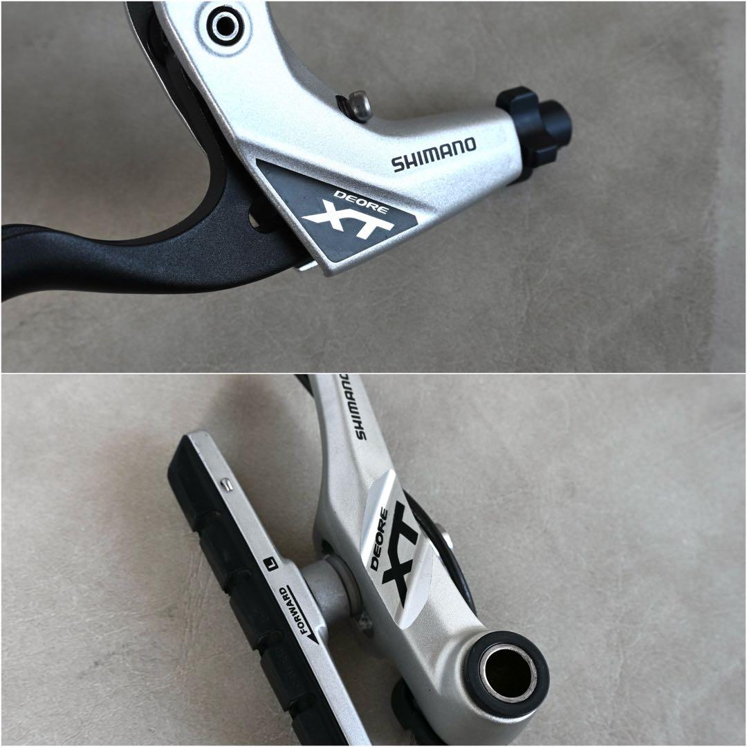 【極美品】Shimano Deore XT Vブレーキ 左右セット シルバー