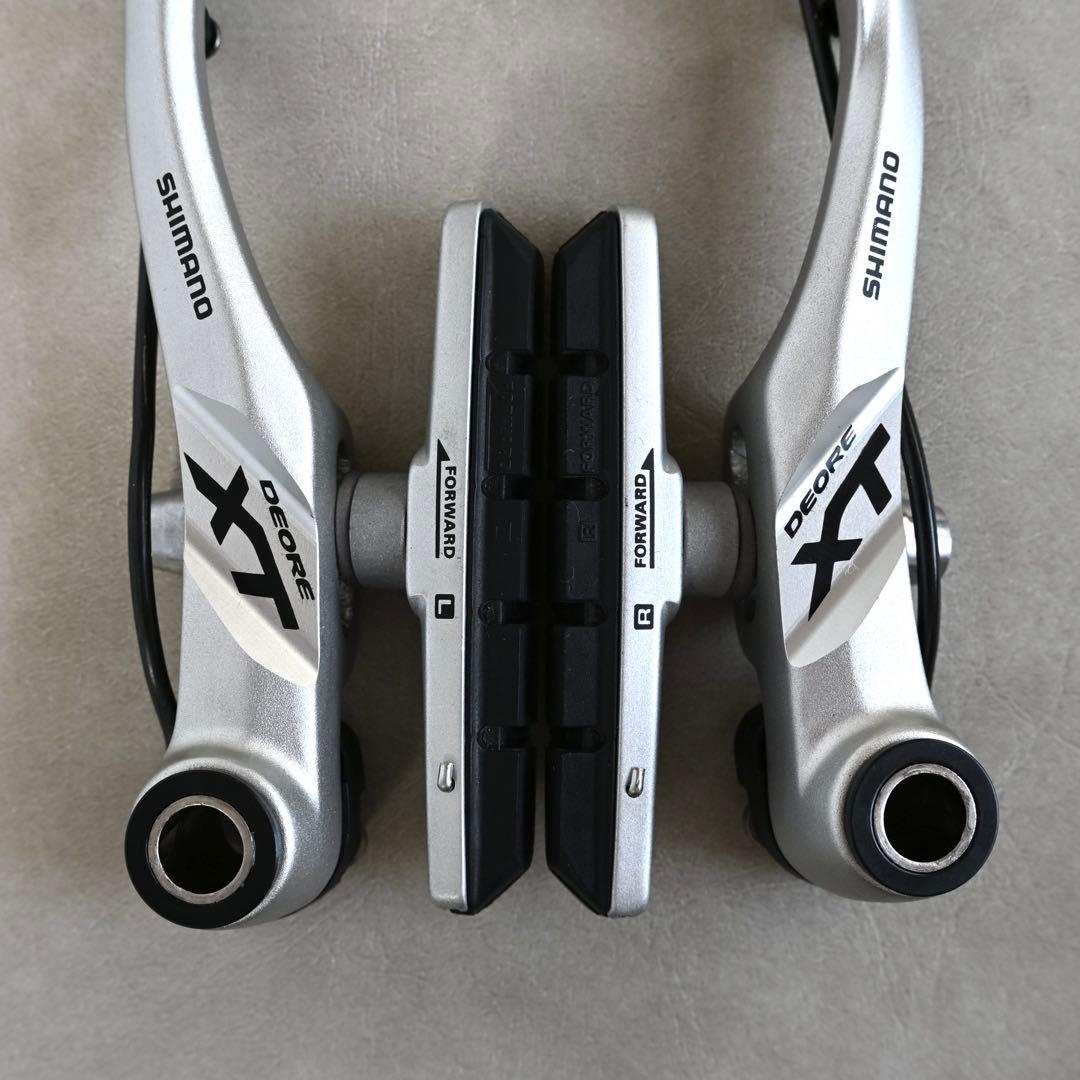 【極美品】Shimano Deore XT Vブレーキ 左右セット シルバー