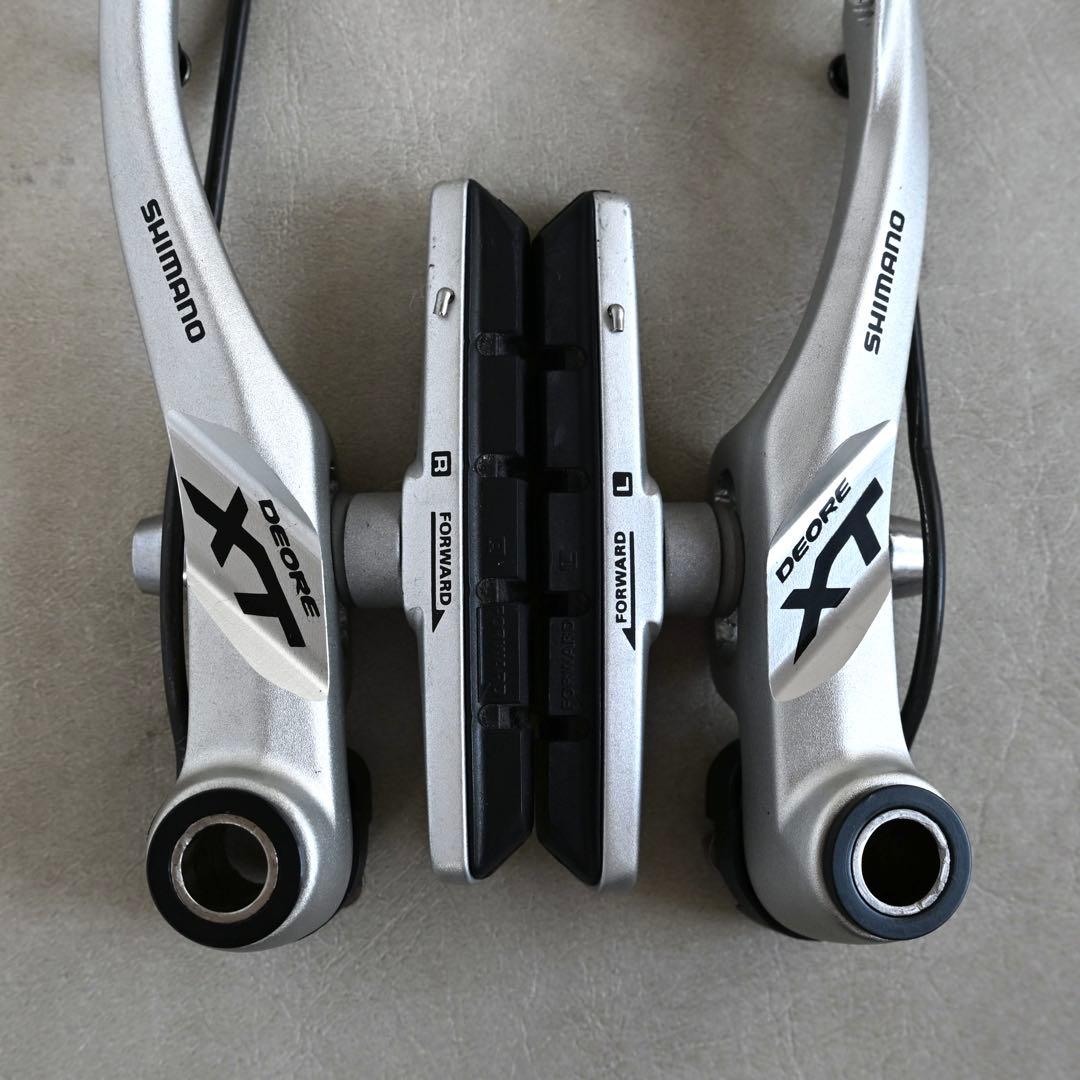 【極美品】Shimano Deore XT Vブレーキ 左右セット シルバー
