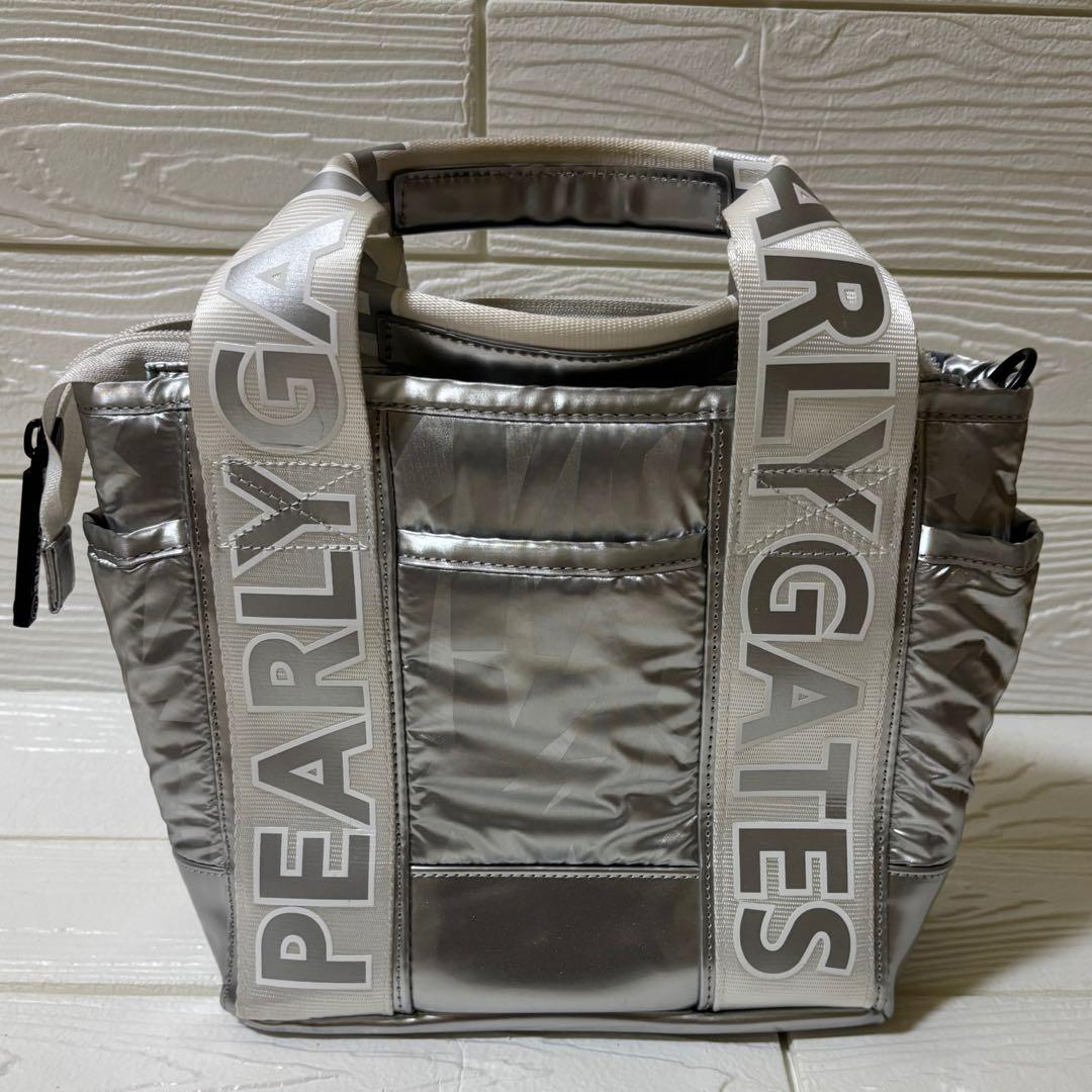 美品！完売品！パーリーゲイツ ショルダートートカートバッグ ギザ星柄シルバー⭐︎