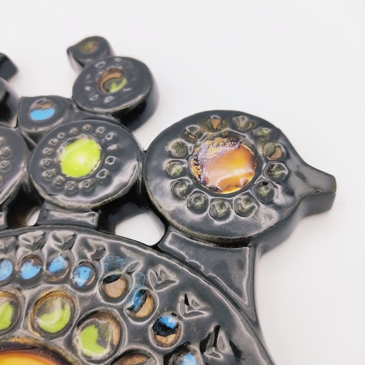 Britt Louise Sundel　鳥の陶板 Gustavsberg 北欧