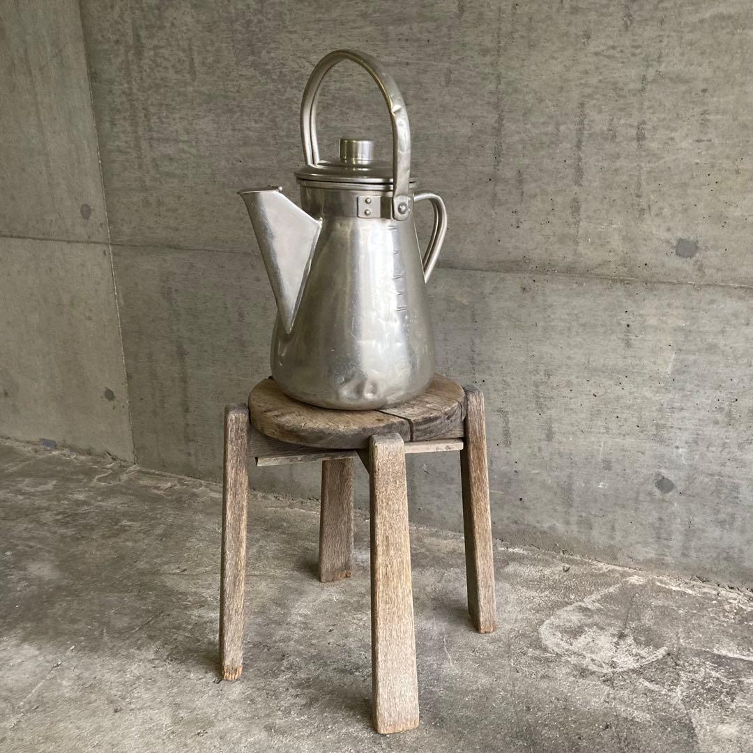 ミルクポット ケトル 学校 給食 容器 大型 アルミ 金属 レトロ ヴィンテージ