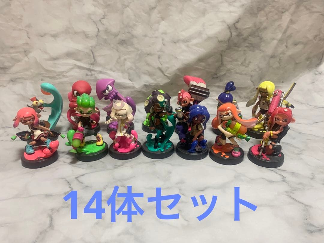 初期化済み スプラトゥーン amiibo アミーボ 14体セット売り