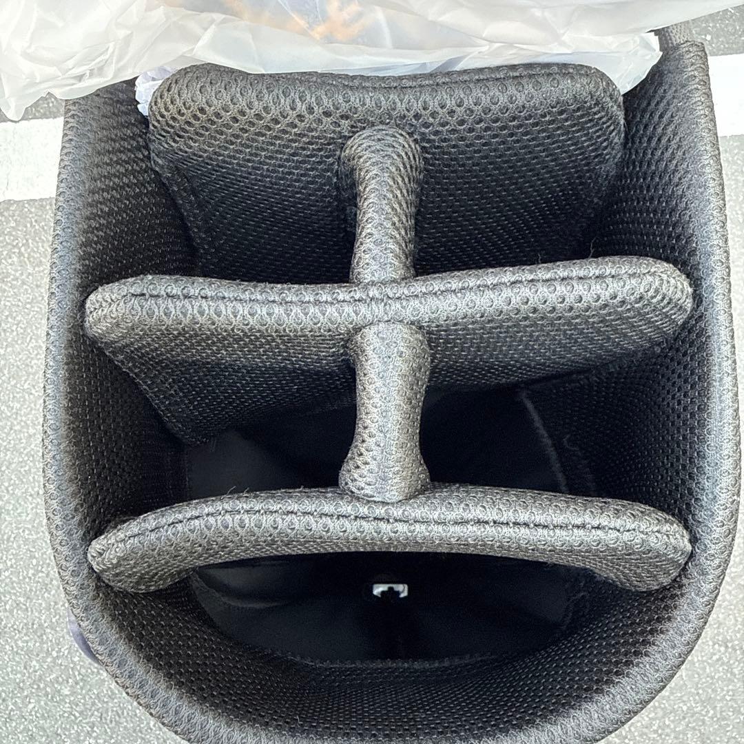 J. Lindeberg キャディバッグ ネイビー/イエロー