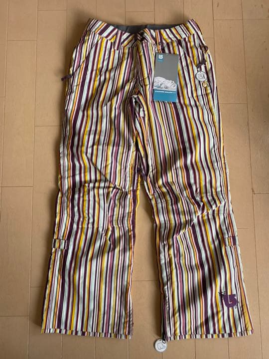 新品BURTON スノーボード　ウェア　パンツ　カラフル　ストライプ柄　バートン