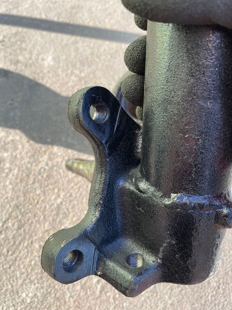 S130Z 左側フルタップ車高調とハブ　流用　ケンメリ　kgc110