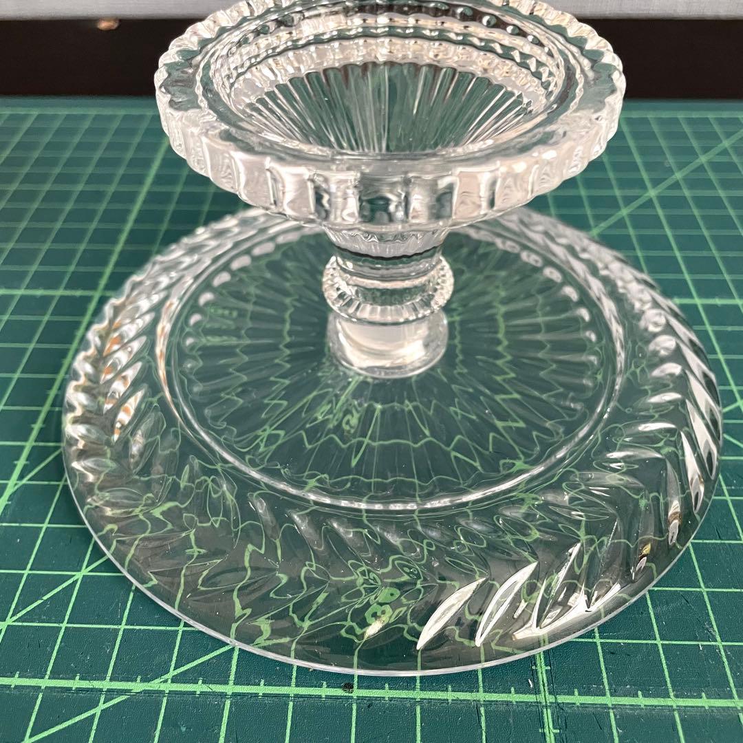 アンティーク/フランス製/ガラス/コンポート