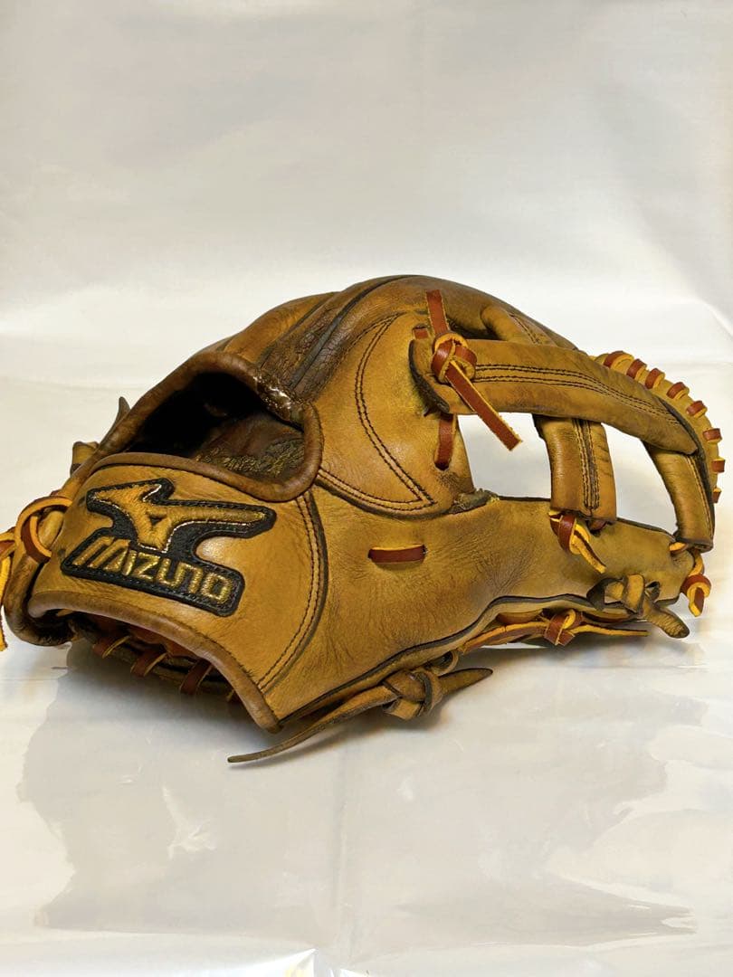 ★ミズノプロ★ 硬式 オーダー品 内野用グローブ 浅め型 レース・オイルメンテ済