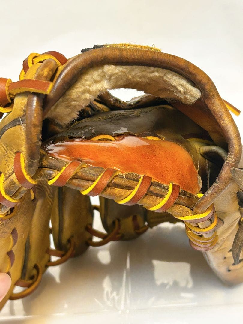 ★ミズノプロ★ 硬式 オーダー品 内野用グローブ 浅め型 レース・オイルメンテ済