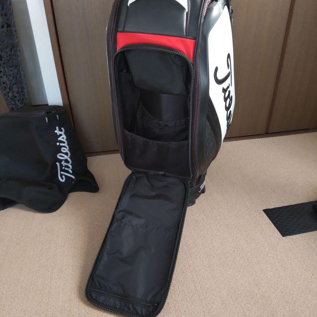 Titleist キャディバッグ ブラック/ホワイト/レッド
