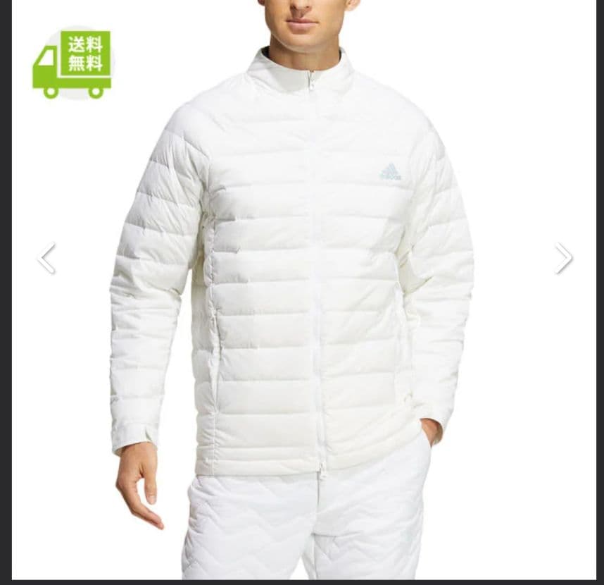 11【新品】アディダスゴルフメンズ 軽量ミニリップ 保温 長袖ダウンジャケット