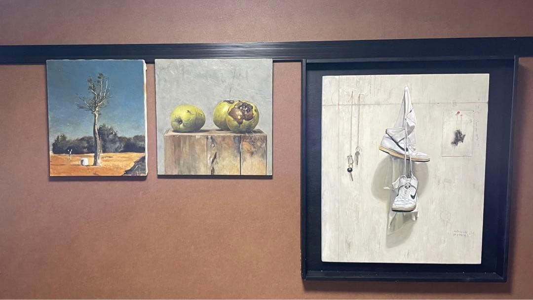 カリン　油彩画