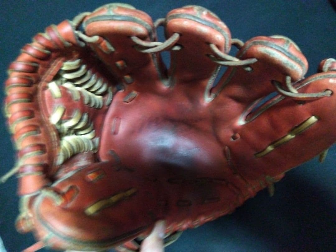 ミズノプロ　グローブ　硬式内野手用　レッド　即戦力　グラブ