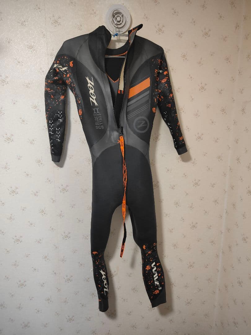 Zoot フルスーツ Lサイズ グレー/オレンジ　フットマット付き！