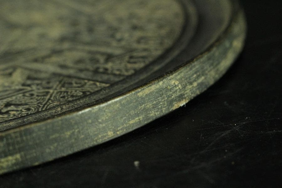 古鏡 饕餮紋 銅鏡(K-YC579