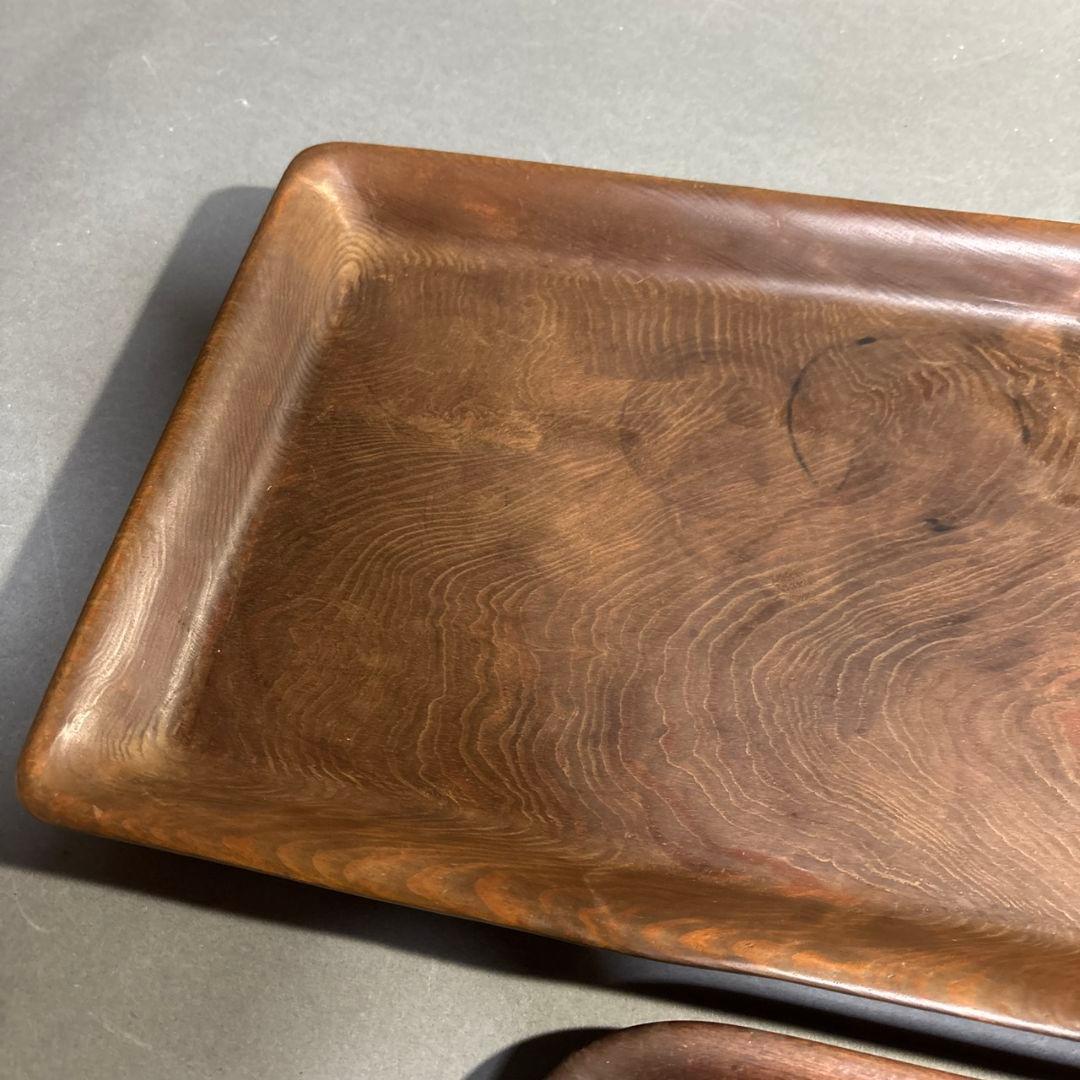 時代　木製　盆　２点　まとめて